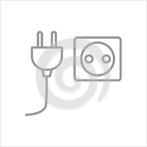 socket and plug icon vector illustration